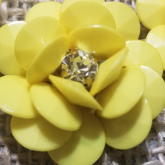 CAROLE Yellow Rose Earring and Necklace - Picture 7 of 8